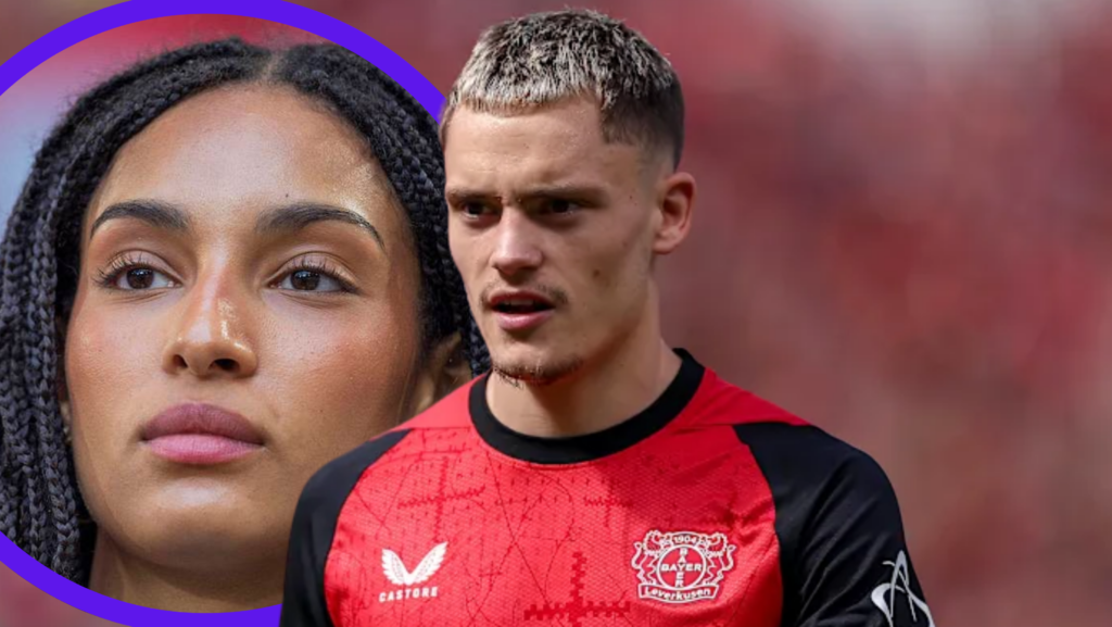 alt="Florian Wirtz Freundin Aaliyah im Stadion während der EM 2024"