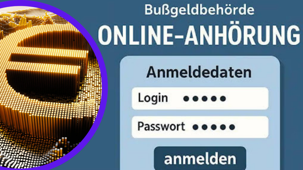 alt="Person nimmt online an einer Anhörung wegen Ordnungswidrigkeit teil"