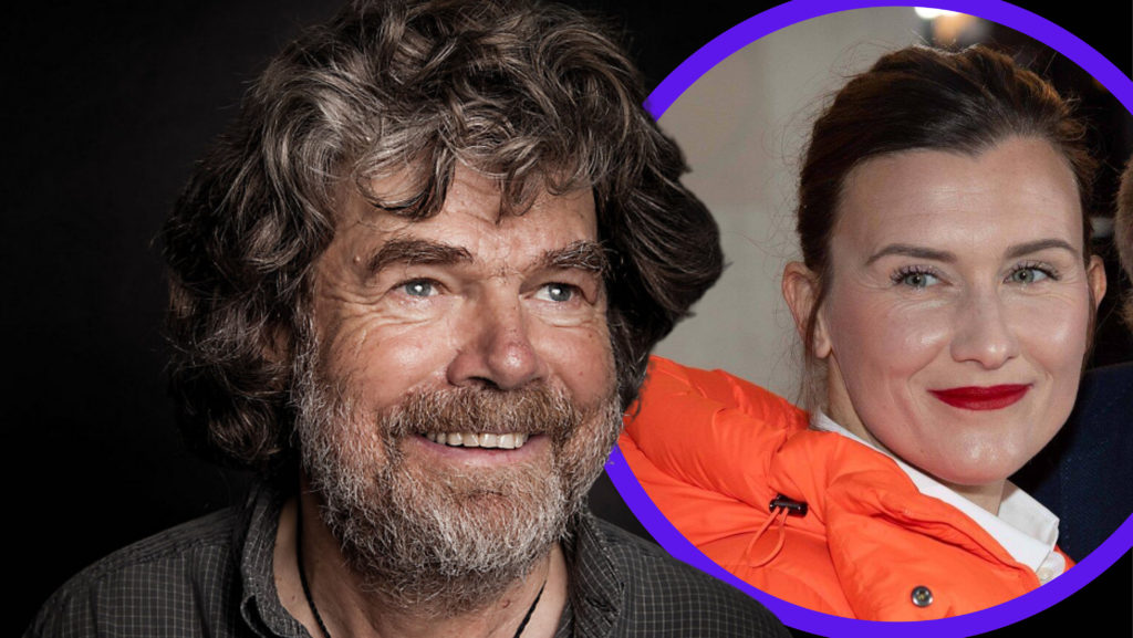 alt="Reinhold Messner Ehepartnerin Diane Schumacher"