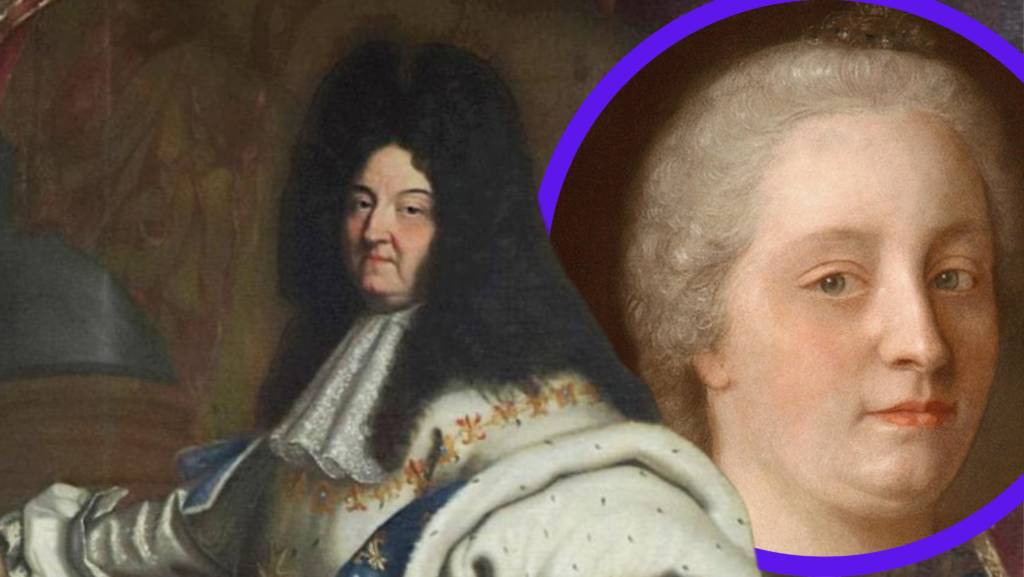 alt="Ludwig XIV. Ehepartnerin Maria Theresia von Spanien Portrait"