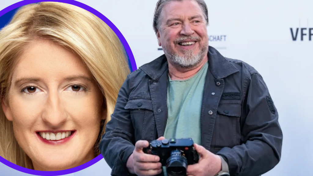 Angela Freifrau von Schilling elegant auf einem Event
